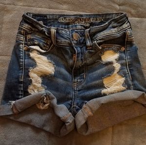 American Eagle Outfitters Hi-Rise Shortie Shorts